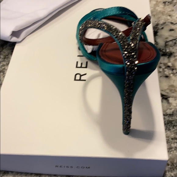 REISS- HAYDEN VELVET CROSS OVER -39 EMERALD - Picture 5 of 9